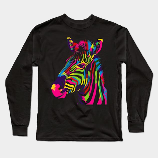 Zebra Breeding Behaviours Long Sleeve T-Shirt by Monster Gaming
